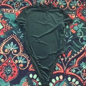 Dark Green SHEIN bodysuit top